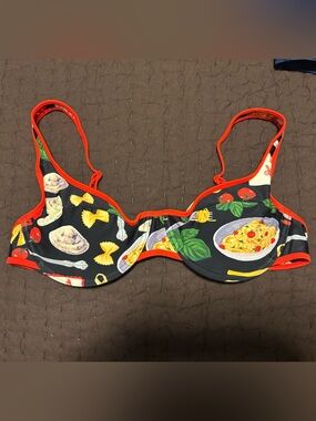 Lisa Says Gah Pasta Bikini Top XL